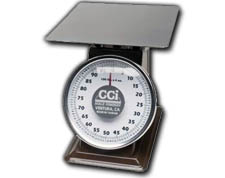LCD7004-DR w/Chrome platform CCI spring dial scale